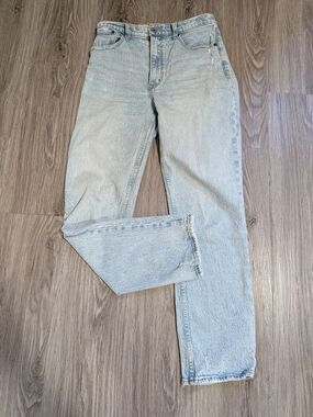 Abercrombie & Fitch Light Wash Straight Jeans 90s Ultra High Rise